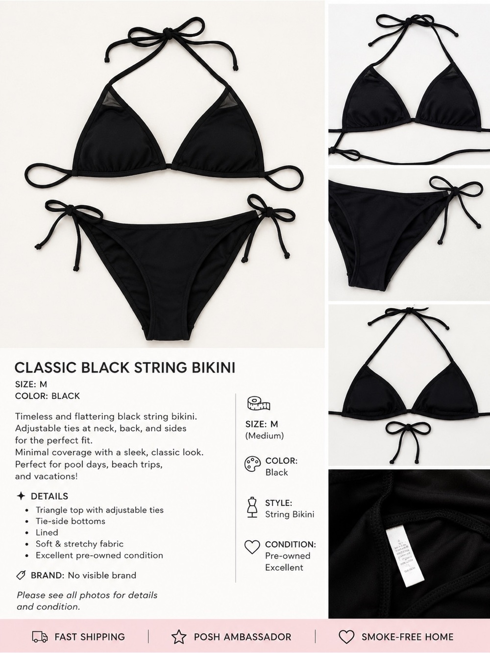 2 Piece Black Bikini